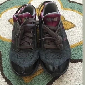 Adidas Stella McCartney gray purple shoes Sz 10